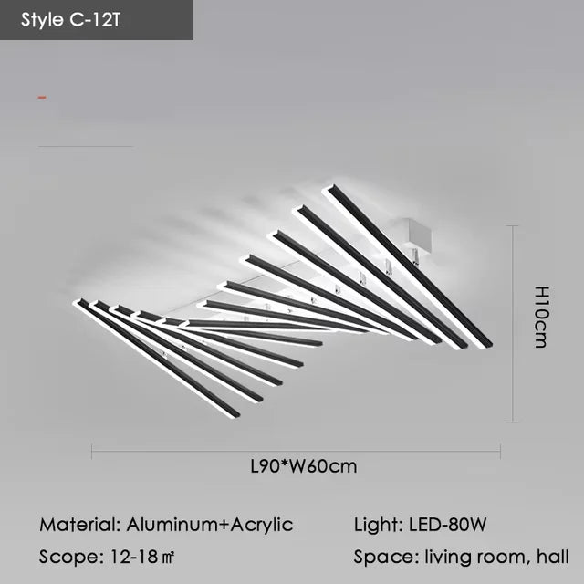 Nordic Designer Ceiling Lamp With LED And Remote Control