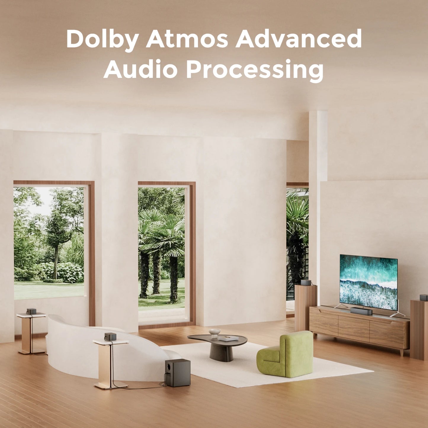 ULTIMEA 500W 7.1ch Dolby Atmos Soundbar With Wireless Subwoofer