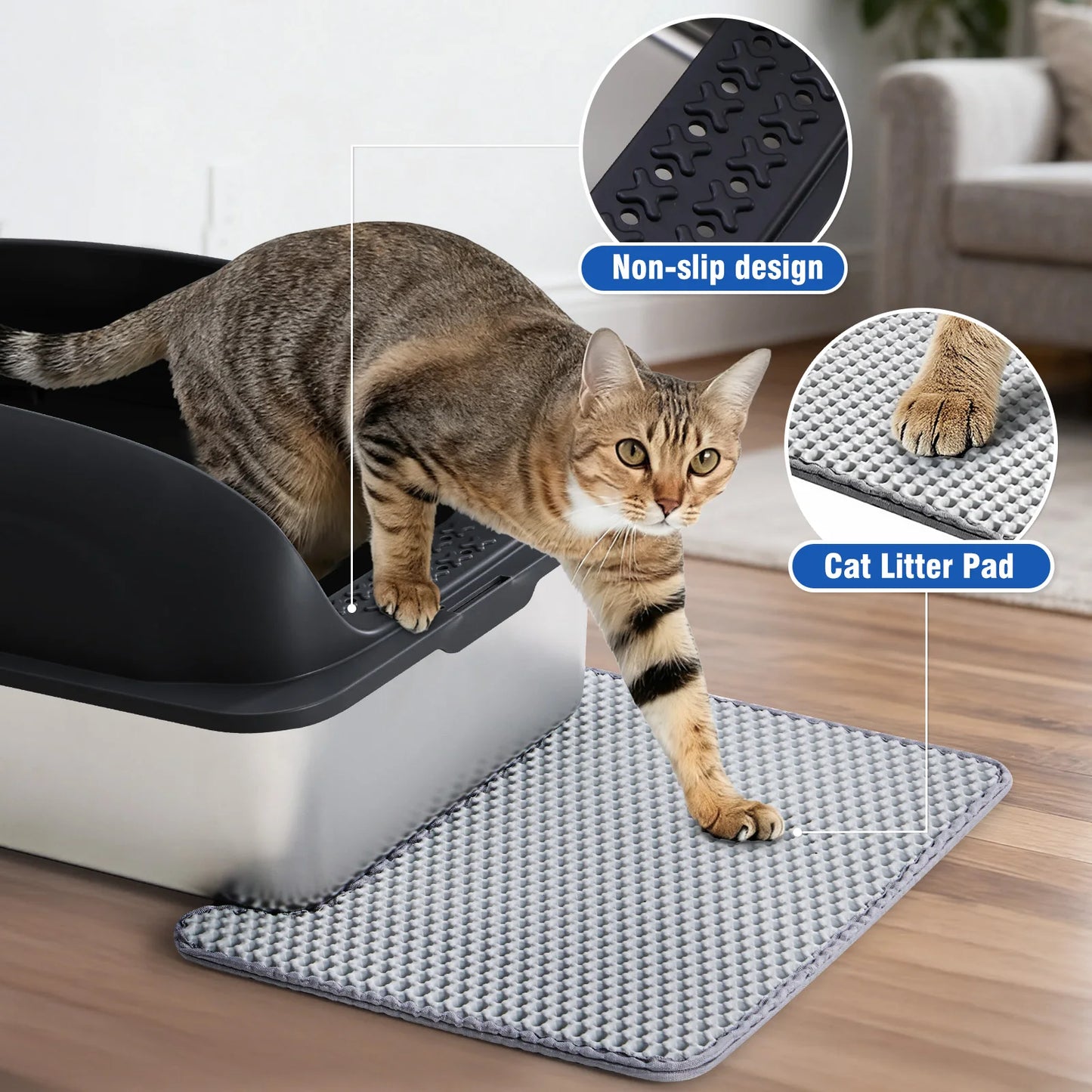 Stainless Steel Cat Litter Box With Lid Easy Clean Design