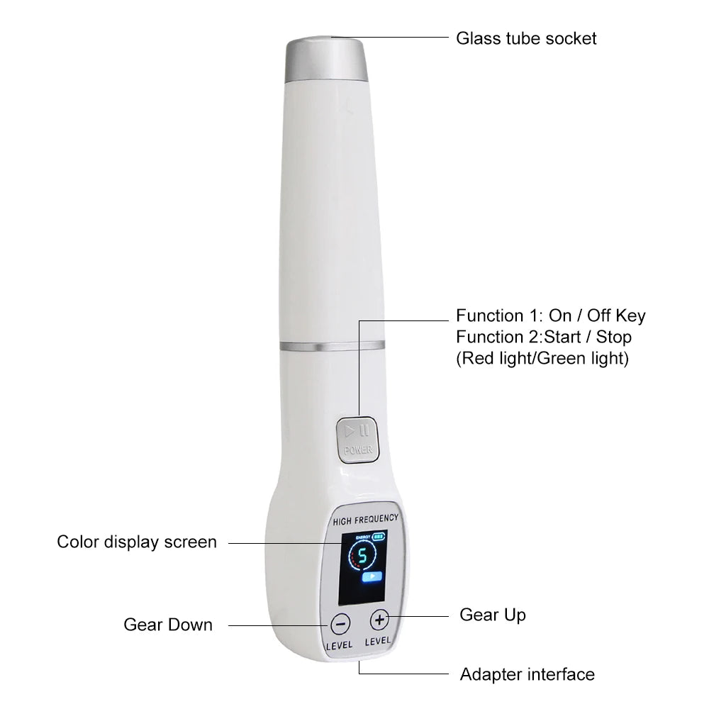 YUET WIN High Frequency Electrode Wand For Acne Spot Treatment