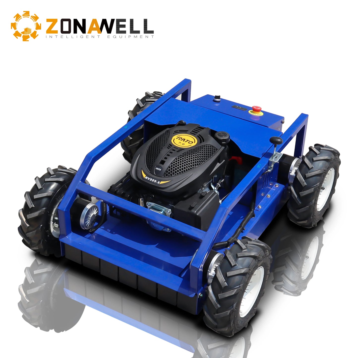 ZONAWELL Wireless Lawn Mower 4 Stroke Self Propelled 5 KMH