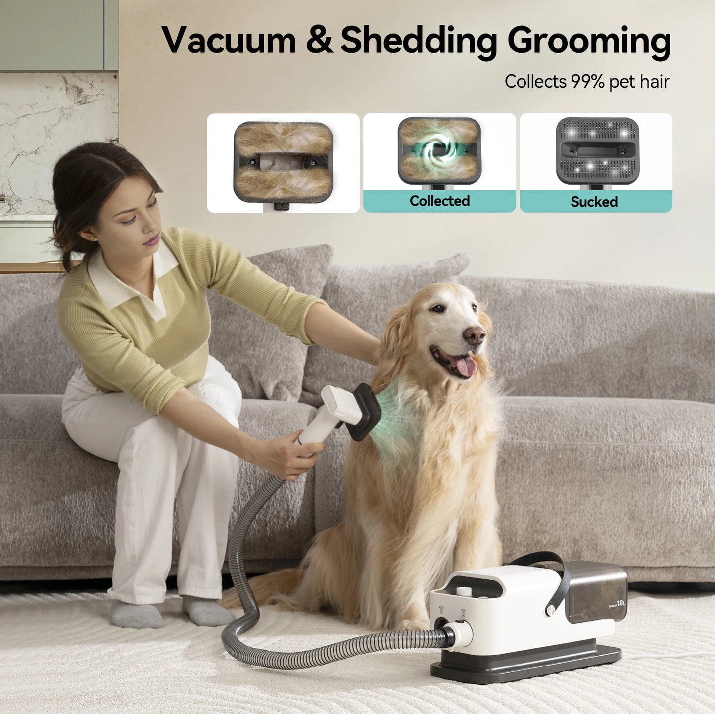 P1 Vacuum Cleaner and Hair Dryer for Pet Grooming Tools
