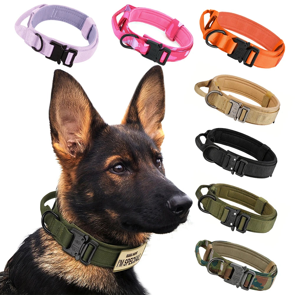 Dog Training Collar Adjustable Tactical Collar And Leash Set