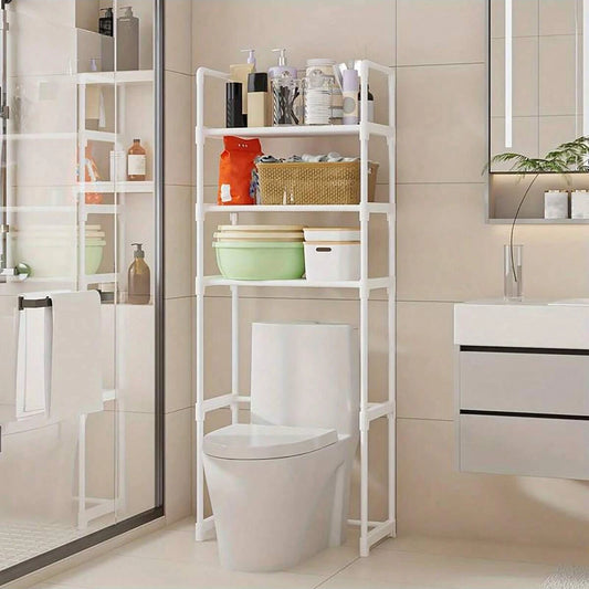 Three Tier Over Toilet Bathroom Storage Rack Organizer Solution