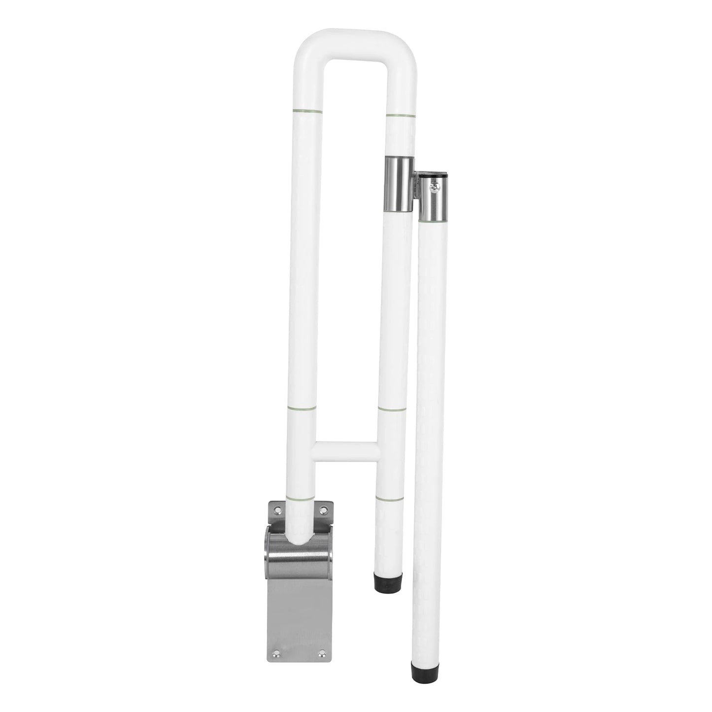 Foldable Drop Down Toilet Grab Bar With Non Slip Grip For Accessible Bathroom
