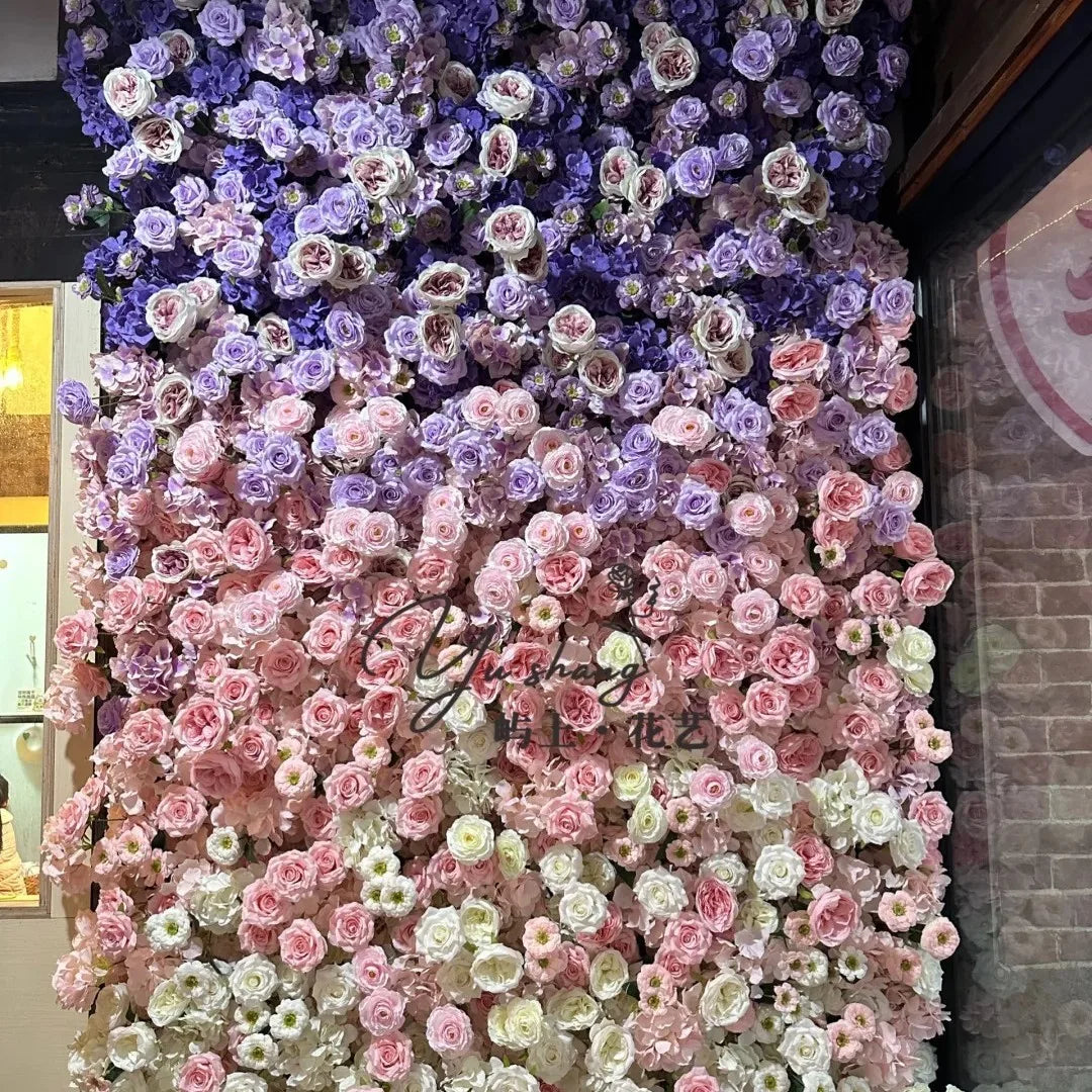 Gradient Rose Cloth Backdrop Curtain for Weddings and Events