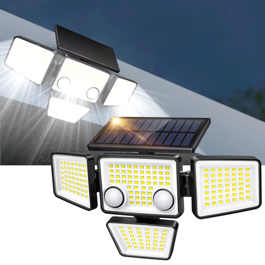 SZRSTH Solar Outdoor Lights 3000LM LED Motion Sensor Flood Security