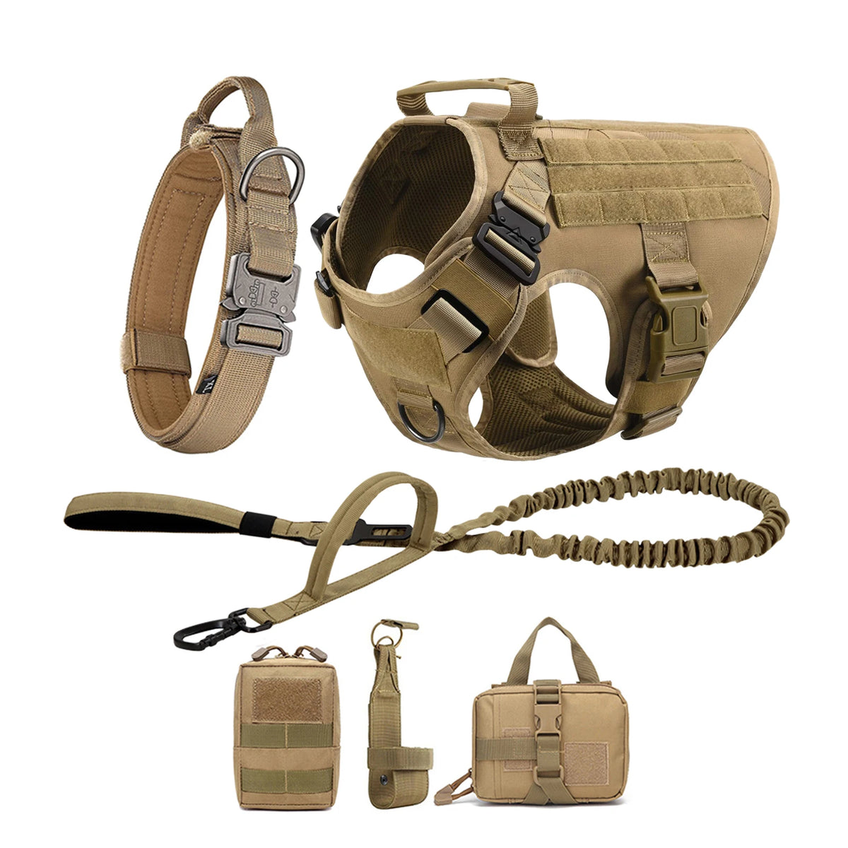 Petavel Tactical Dog Harness Featuring Quick Release Buckles