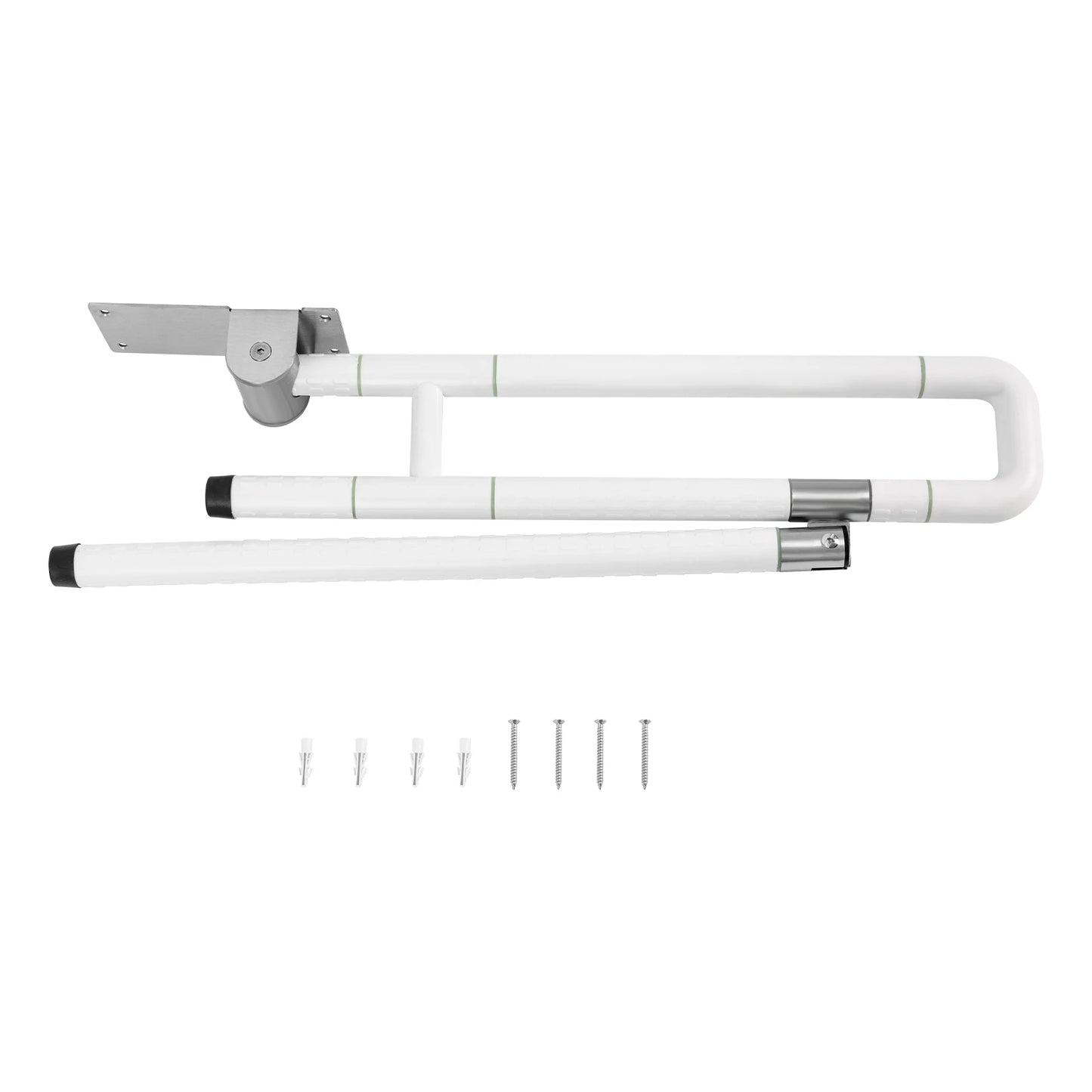Foldable Drop Down Toilet Grab Bar With Non Slip Grip For Accessible Bathroom