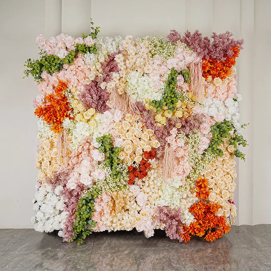 Gradient Rose Cloth Backdrop Curtain for Weddings and Events