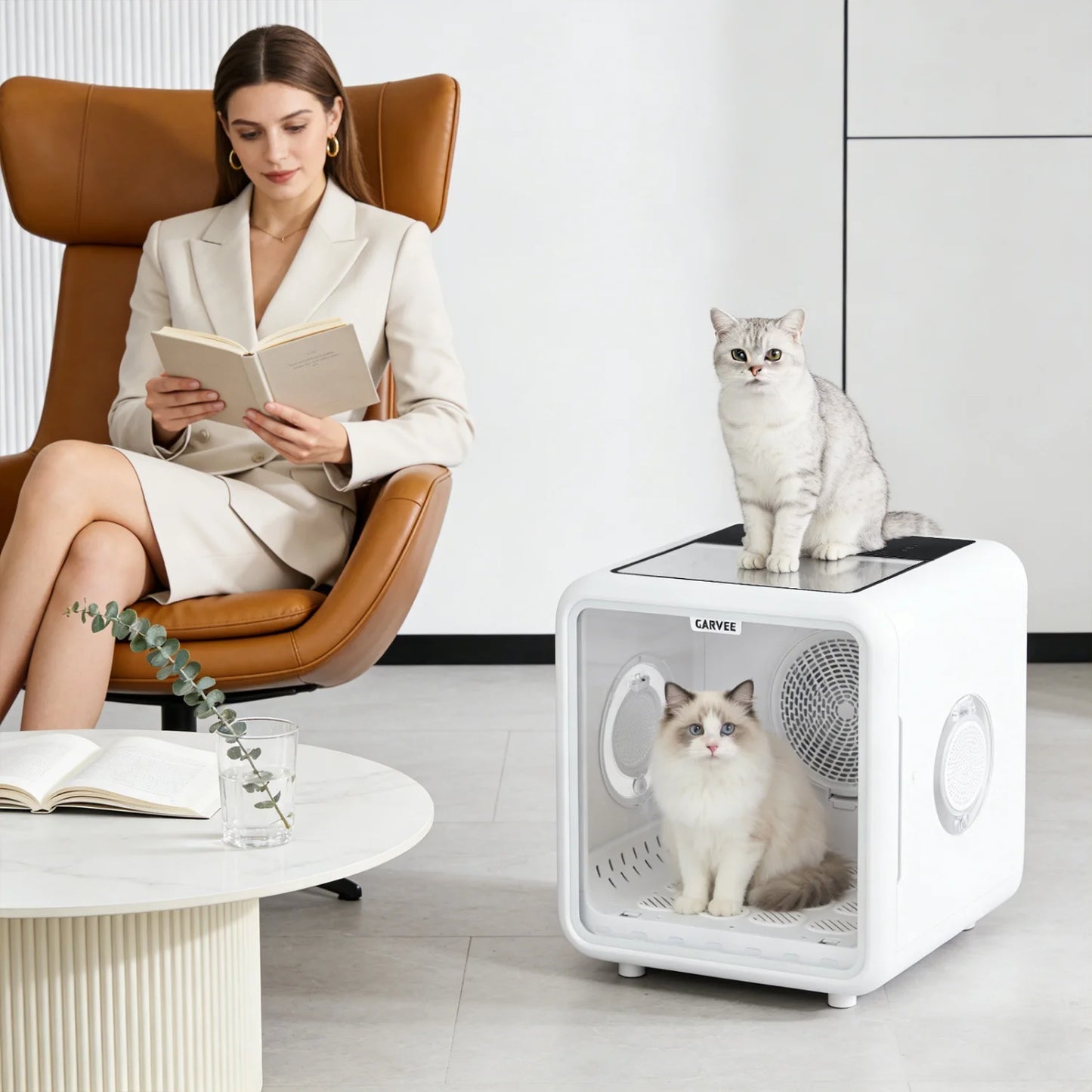 HiMISS Automatic Pet Drying Box With 360 Degree Air Circulation