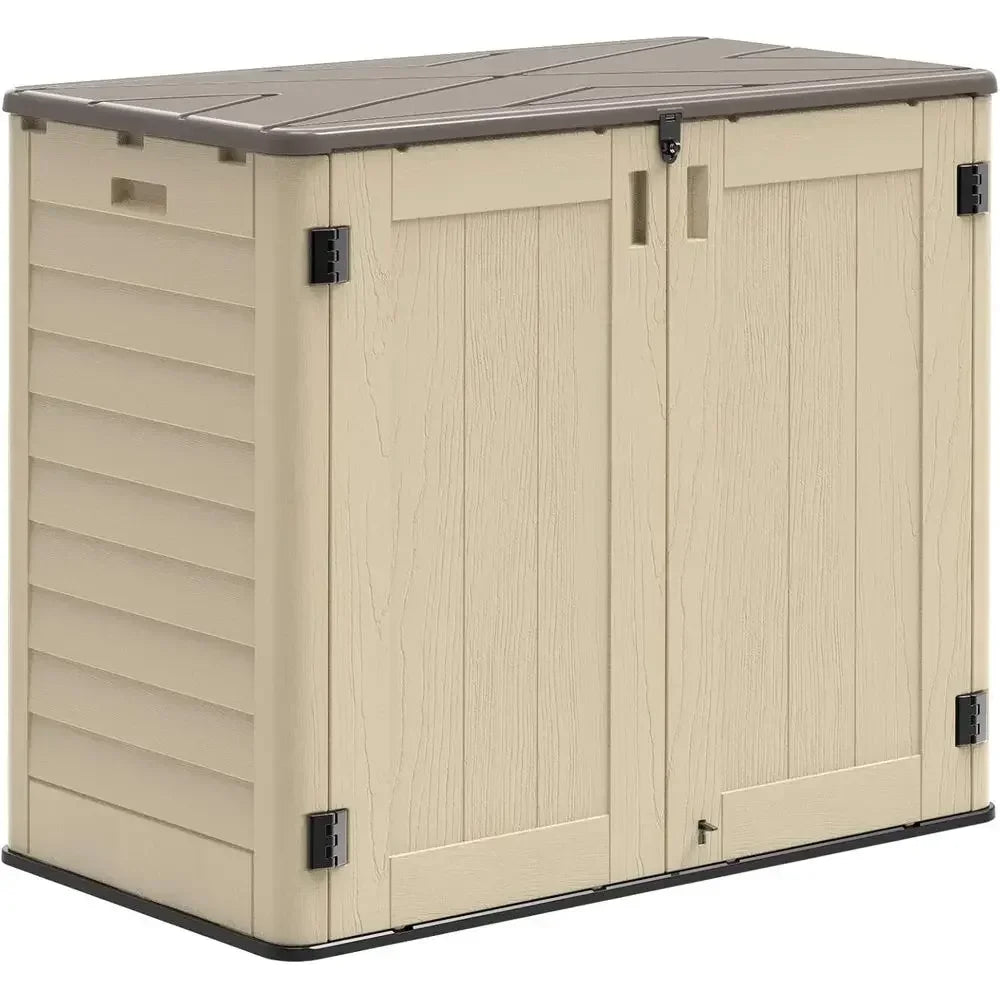 Weather-Resistant Outdoor Storage Shed For Lawn Mowers And Tools
