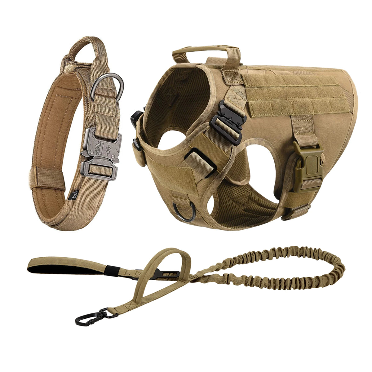 Petavel Tactical Dog Harness Featuring Quick Release Buckles