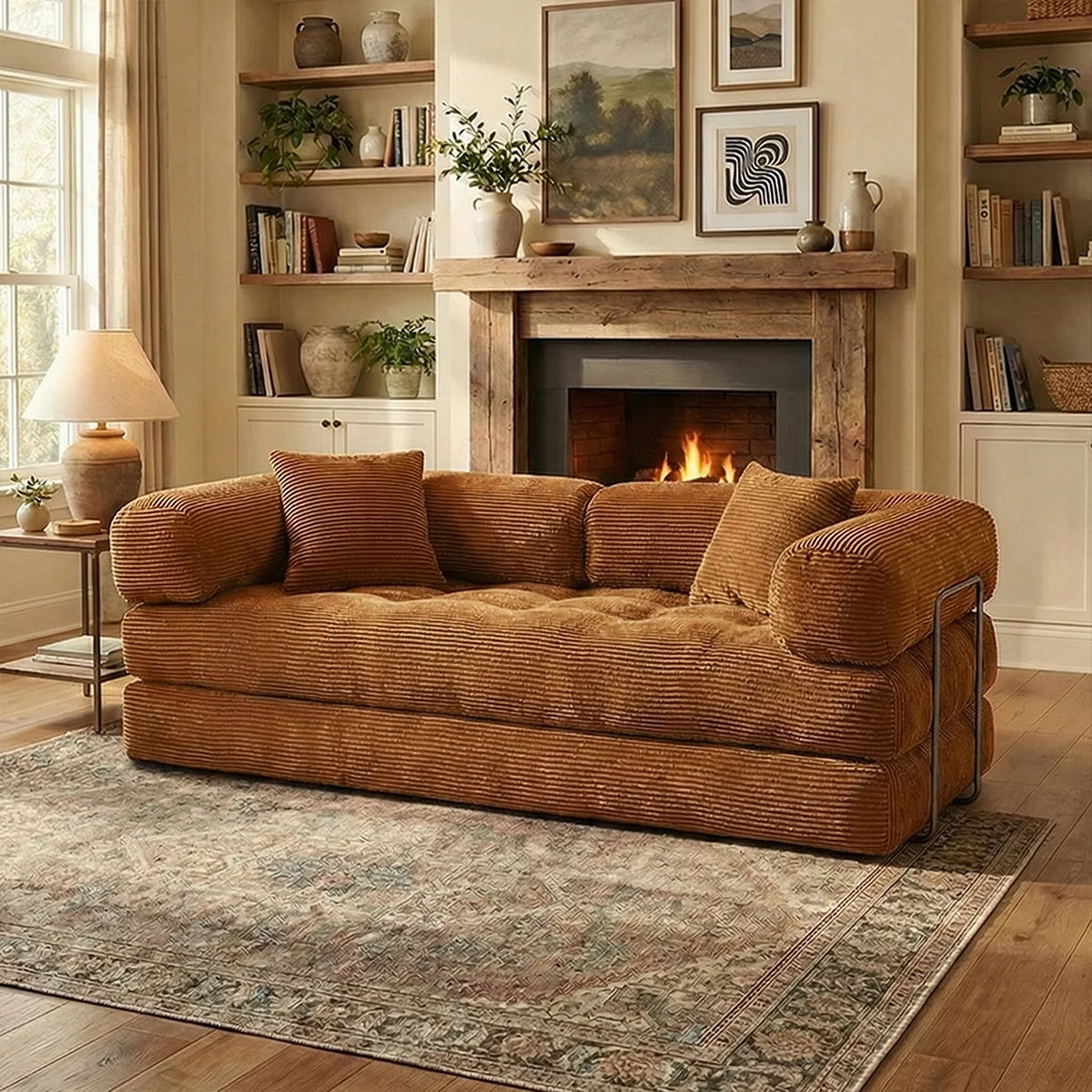 Yqzyphyna Boneless Futon Sofa Bed Convertible Couch Sleeper