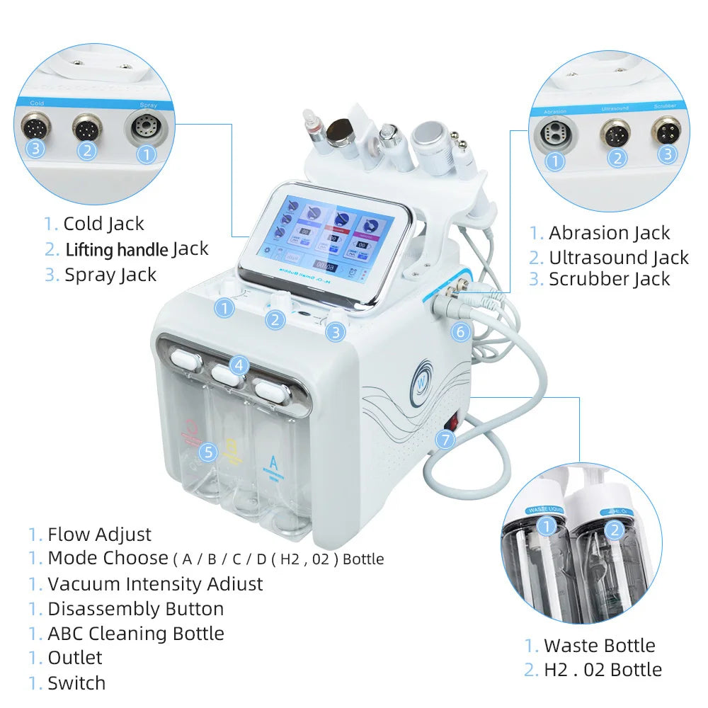 Nourishbelle 6in1 Hydro Microdermabrasion Facial Machine