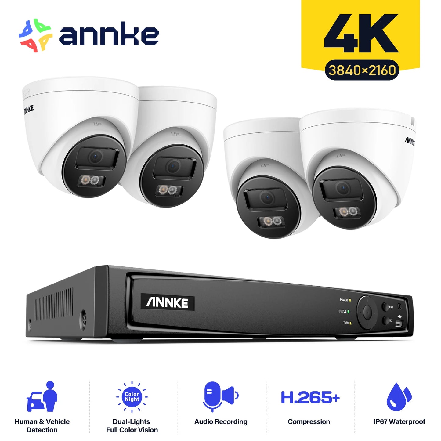 Annke 4K PoE Video Surveillance System 8 Channel NVR