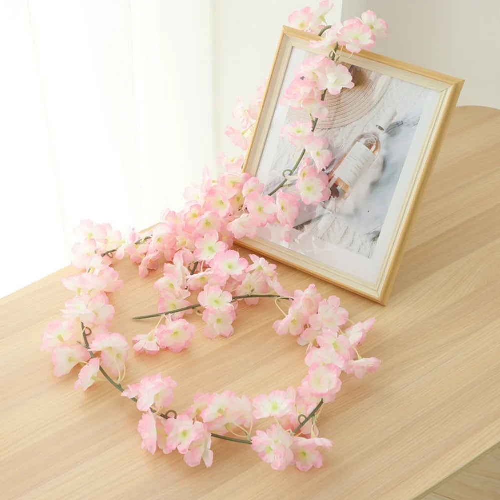 Artificial Sakura Flowers Vine For Wedding Decor