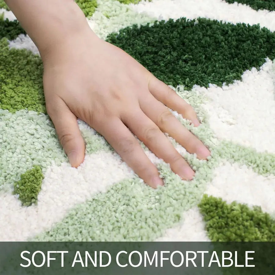 2-Piece Non Slip Microfiber Bath Rug Set