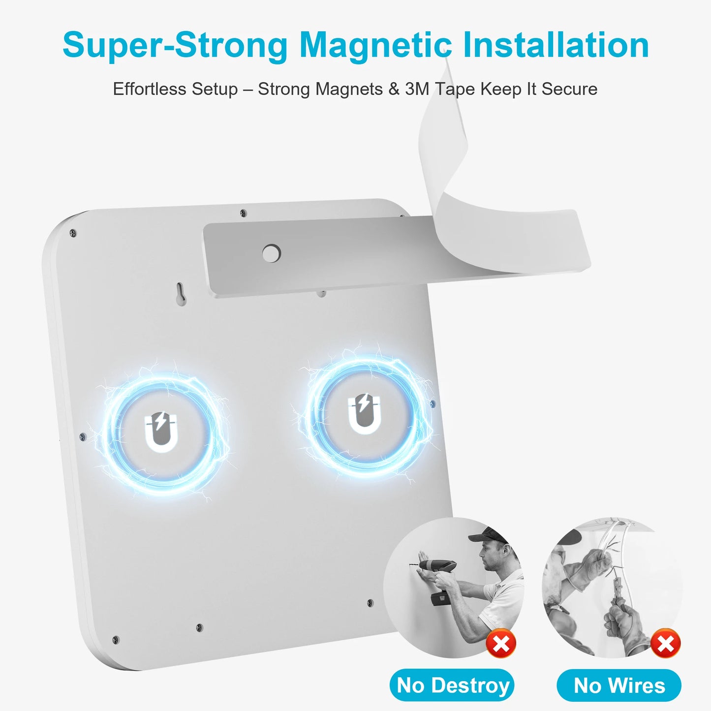Aiopp Modern Motion Sensor LED Ceiling Light Cordless Magnetic Mount