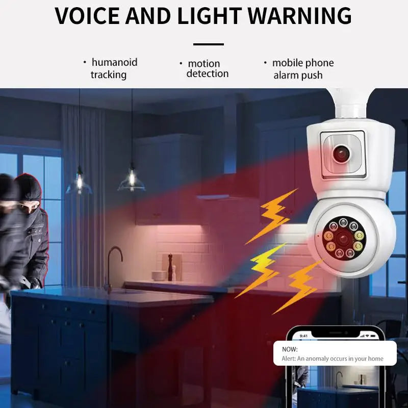 SECUEYE 8MP WiFi 4K Dual Lens Security Camera Auto Tracking