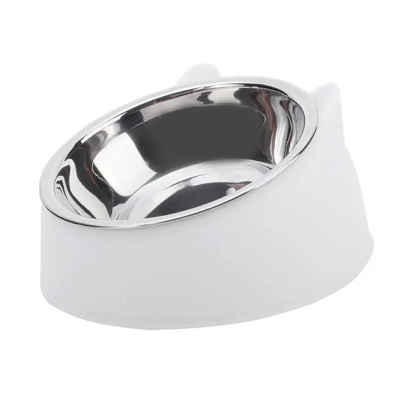 Inclined Cat Bowl Set Stainless Steel Feeding Bowls For Pets