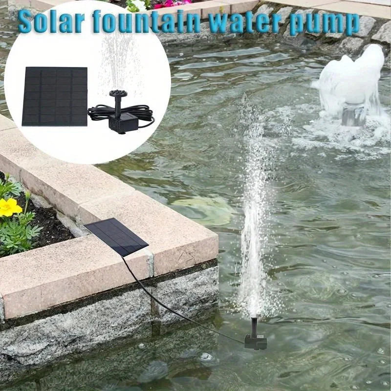 Floating Solar Fountain Pump With 6 Nozzles For Outdoor Ponds