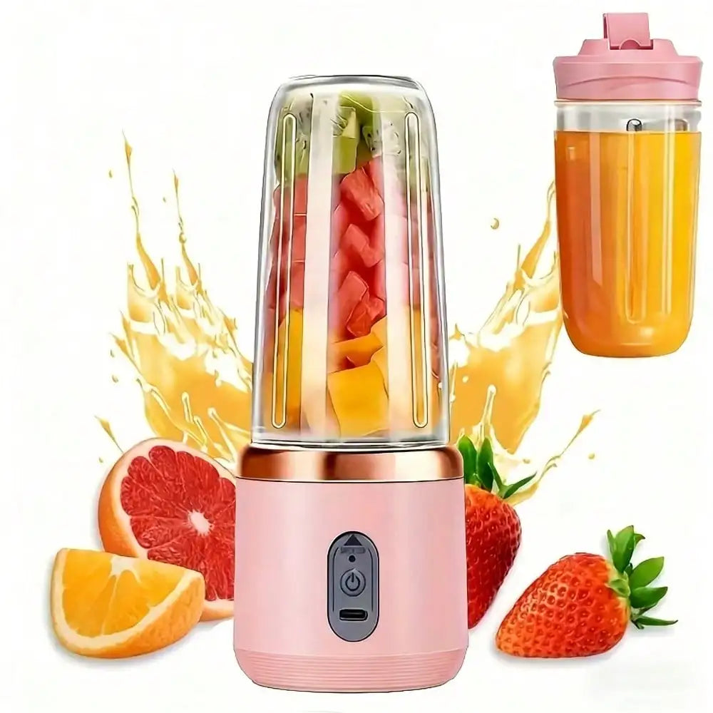Portable Juicer Cup USB Rechargeable Blender For Home And Travel