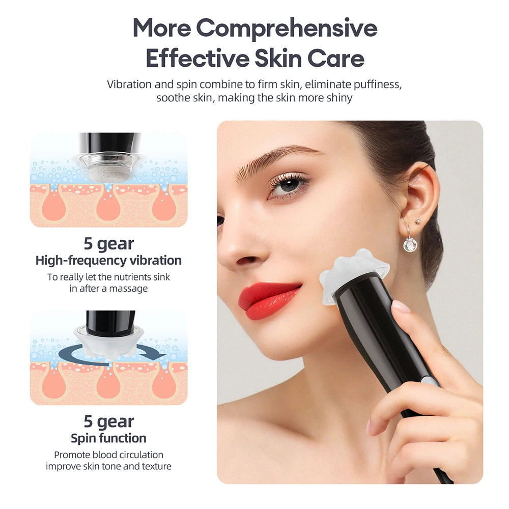 Foreverlily CO2 Oxygen Bubble Pen 5 Gear Vibration Facial Cleanser