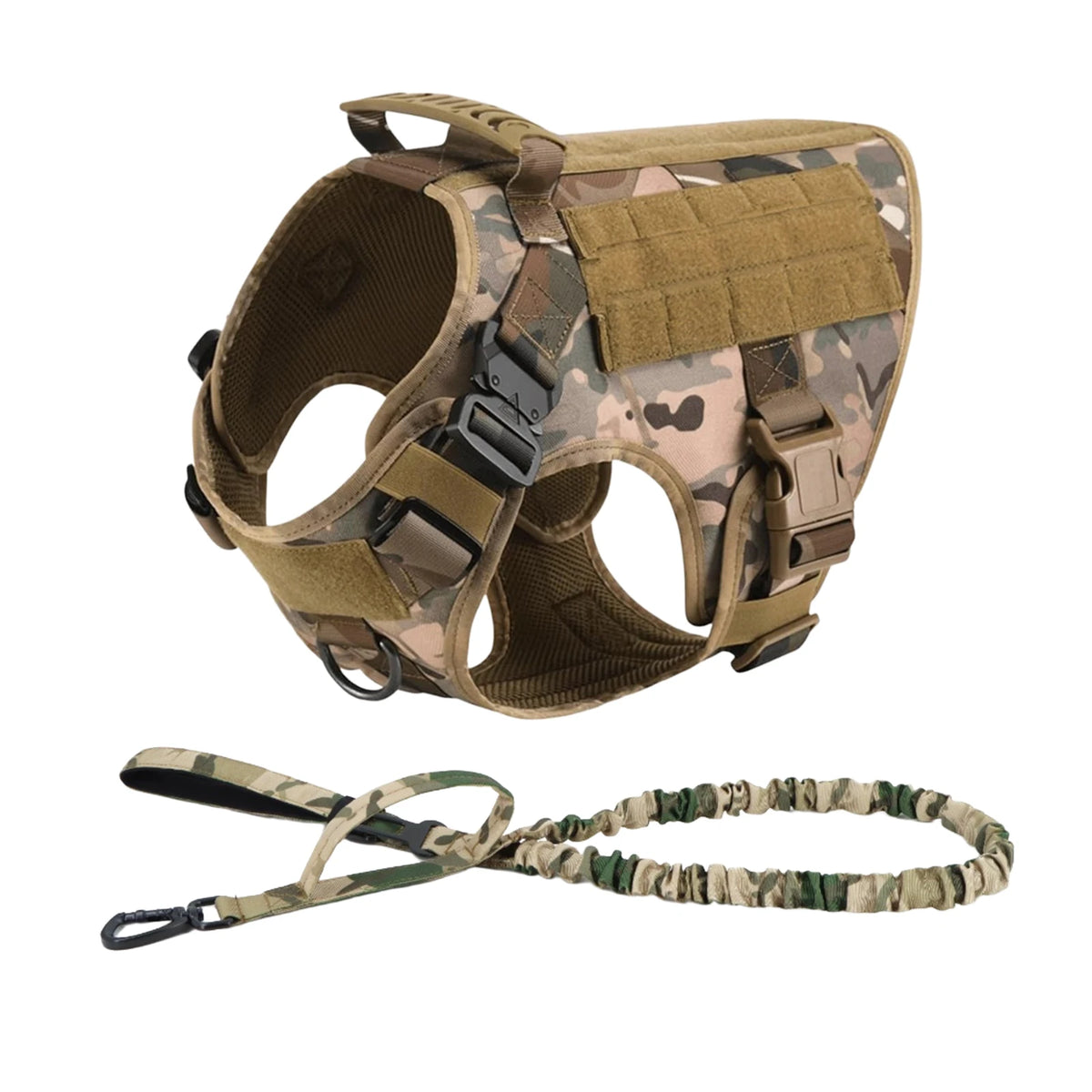 Petavel Tactical Dog Harness Featuring Quick Release Buckles