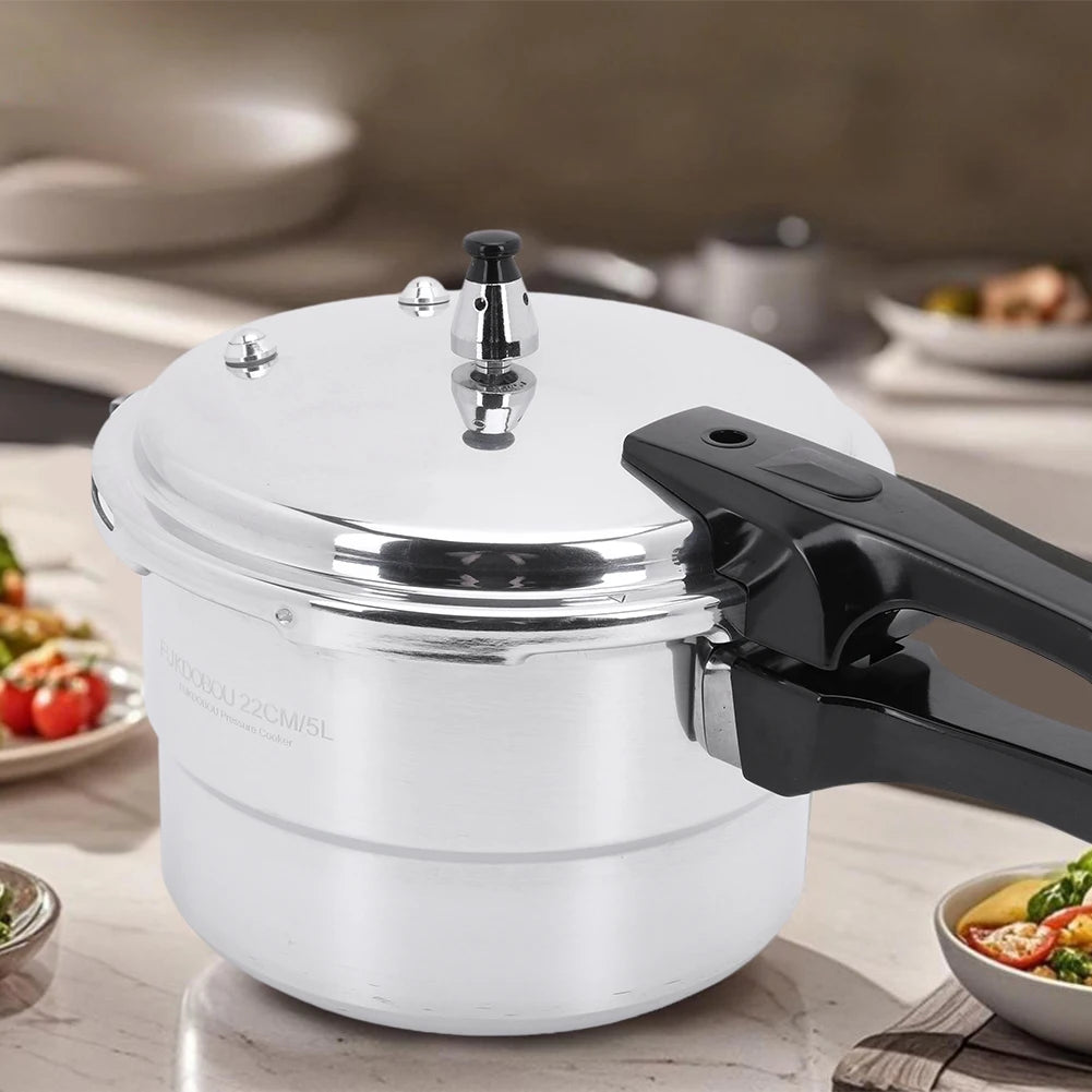 Aluminum Alloy Pressure Cooker with Steamed Layer Small Pressure Cooker Household Stovetop Pressure Canner for Induction Cooker