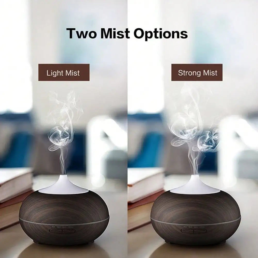 1 Pack 550ml Aromatherapy Diffuser Humidifier with Auto Shut Off 4 Timers Essential Oil Diffuser Includes 6 Oils