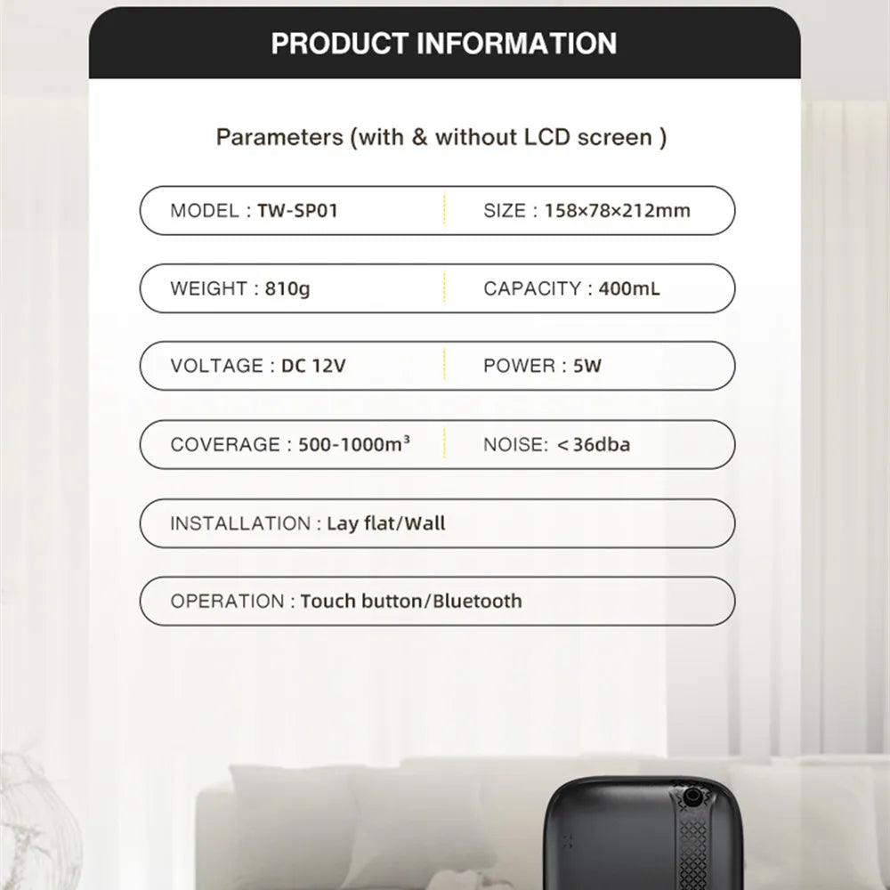 Namste Waterless Aroma Diffuser Commercial Air Freshener Bluetooth App Control