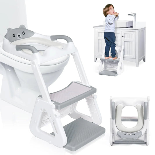 2-In-1 Potty Training Seat With Step Stool And Splash Guard