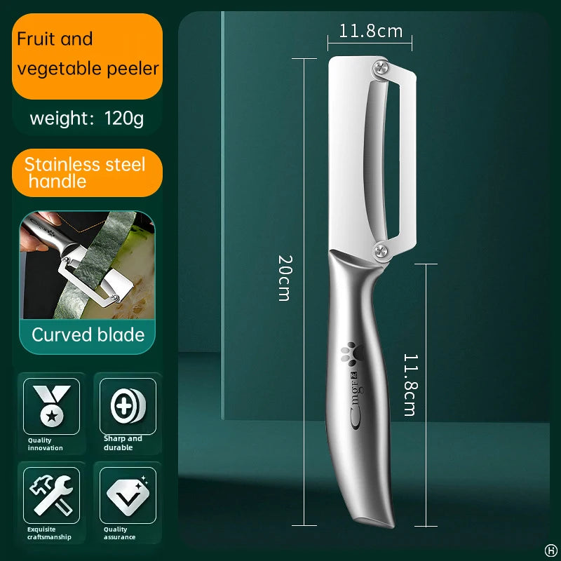 XUANXIANG Stainless Steel Peeler With Wooden Handle