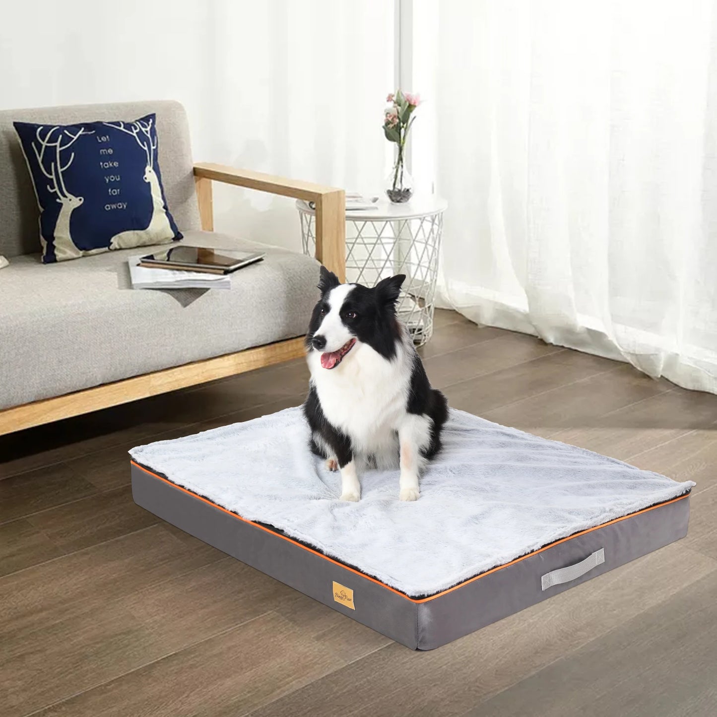 BINGOPAW Orthopedic Dog Bed With Foam Cushion And Washable Cover
