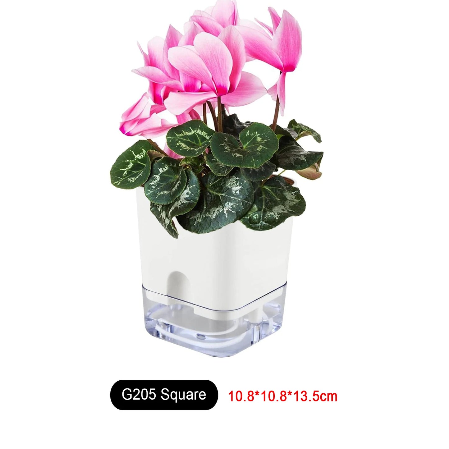 Self Watering Pot Dual Deck Magnetic Plastic Flower Pot