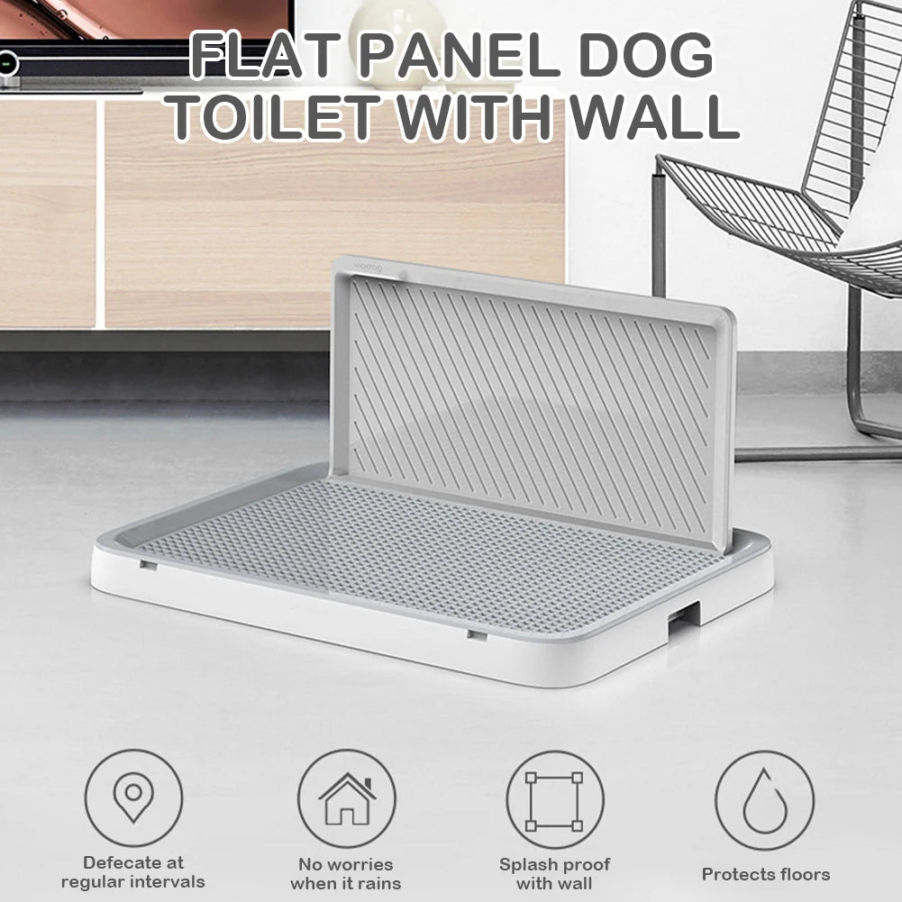 Portable Dog Potty Tray With Pee Wall For Training
