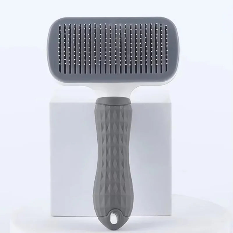 One Button Self Cleaning Slicker Brush For Dog And Cat Grooming
