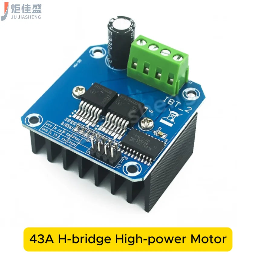 Jujiasheng Dual BTS7960 HighPower Motor Driver Module