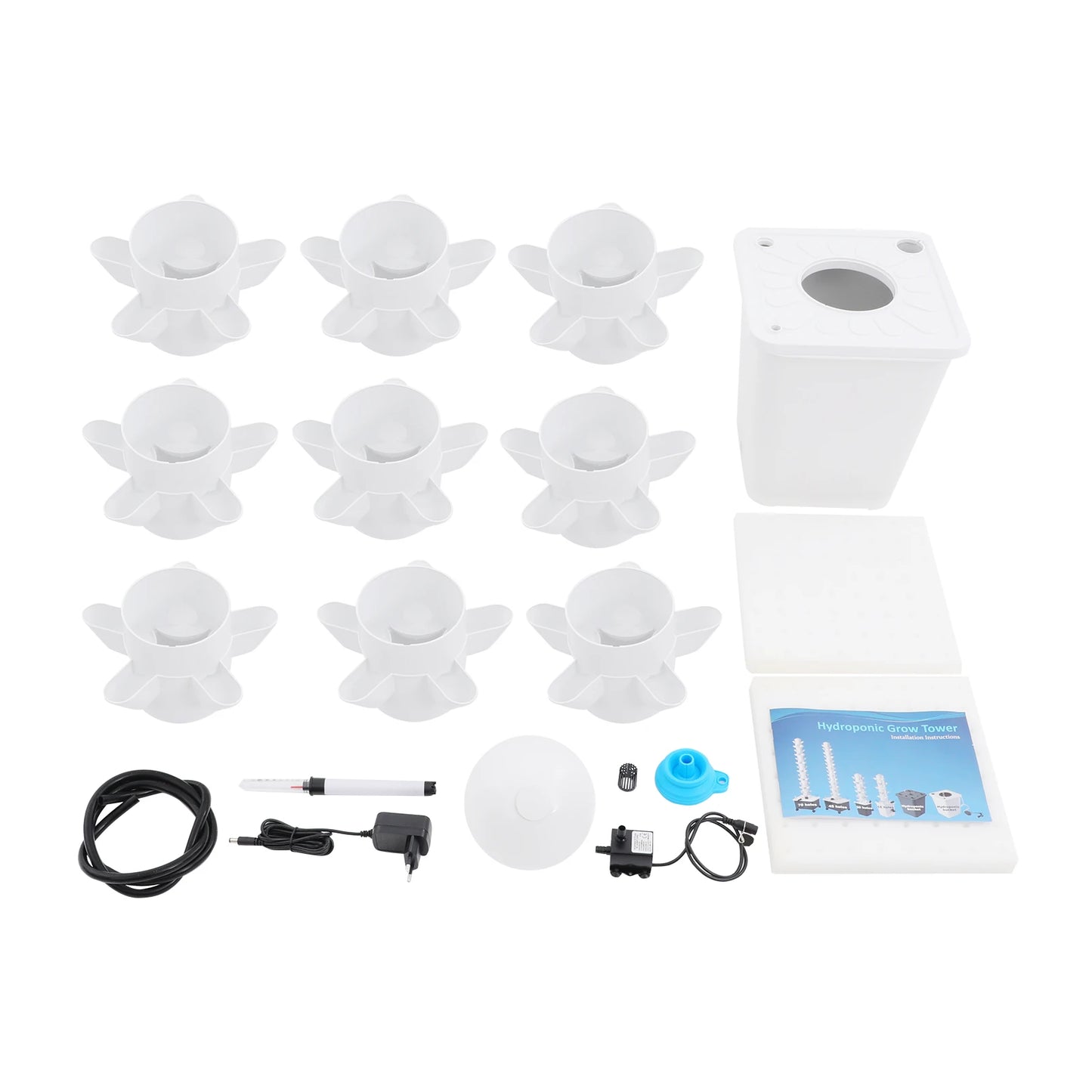 Hydroponic Garden Vertical Tower 45-Hole Planting System