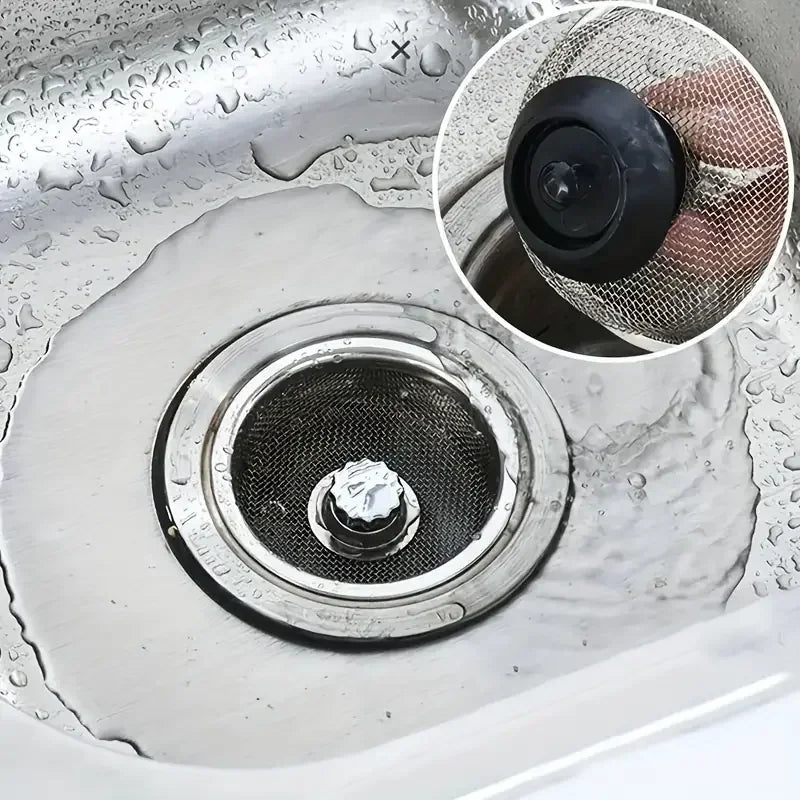 Stainless Steel Kitchen Sink Strainer Set With Handle And Stopper