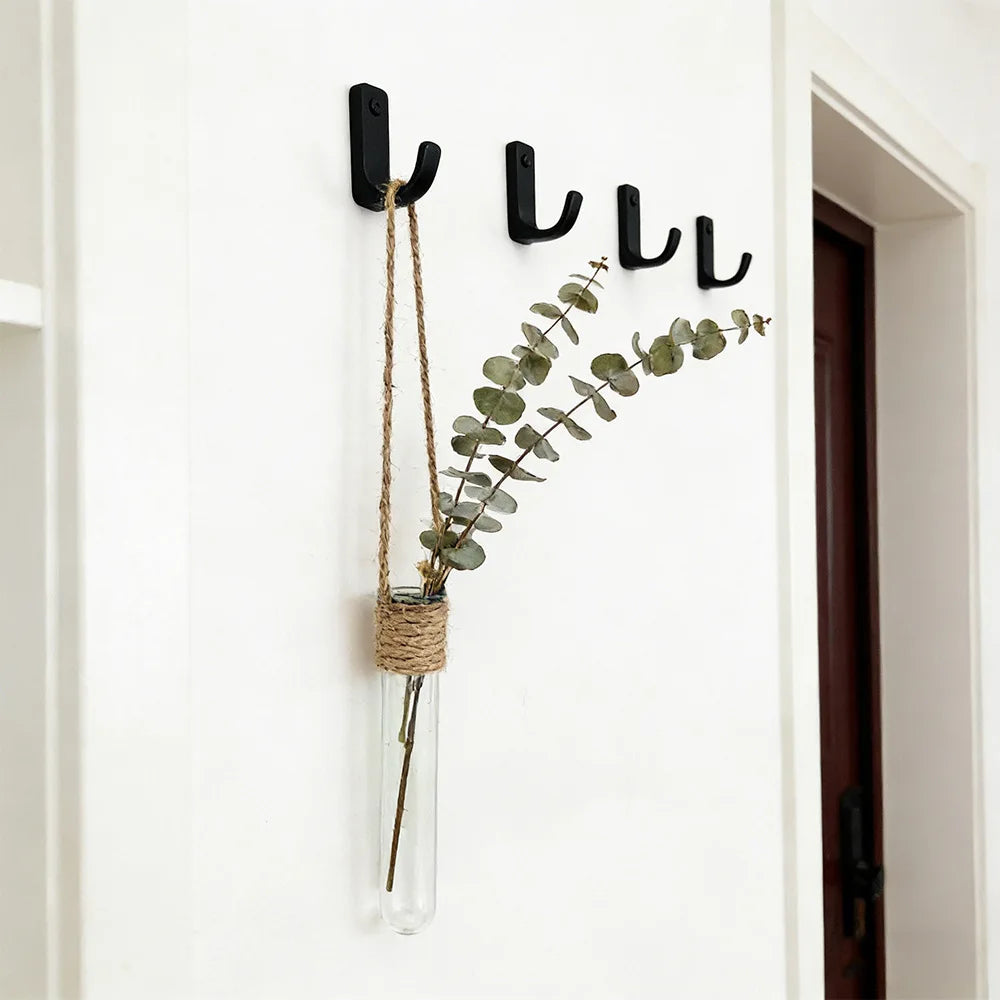 Hydroponic Flower Vase Wall-Mounted Test-Tube Holder Decor