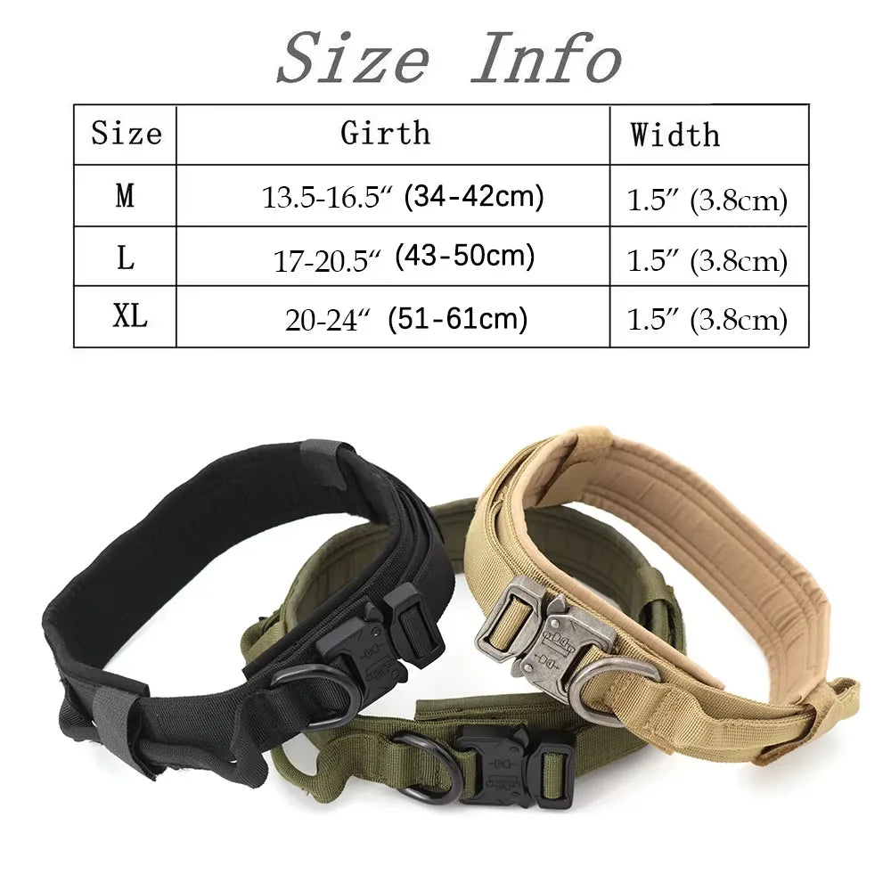 Dog Training Collar Adjustable Tactical Collar And Leash Set