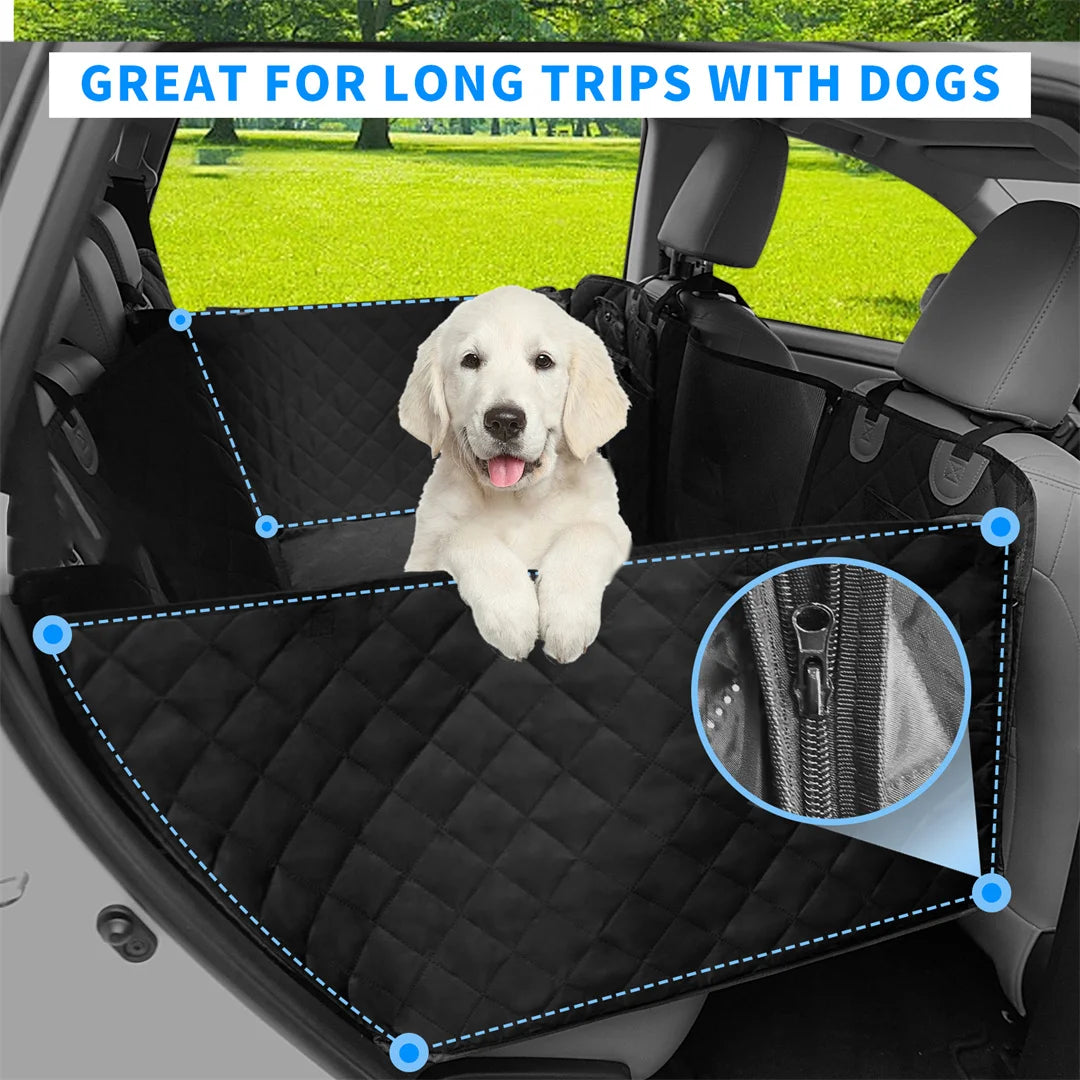 BINGOPAW Waterproof Dog Car Seat Cover Hammock For Backseat Travel