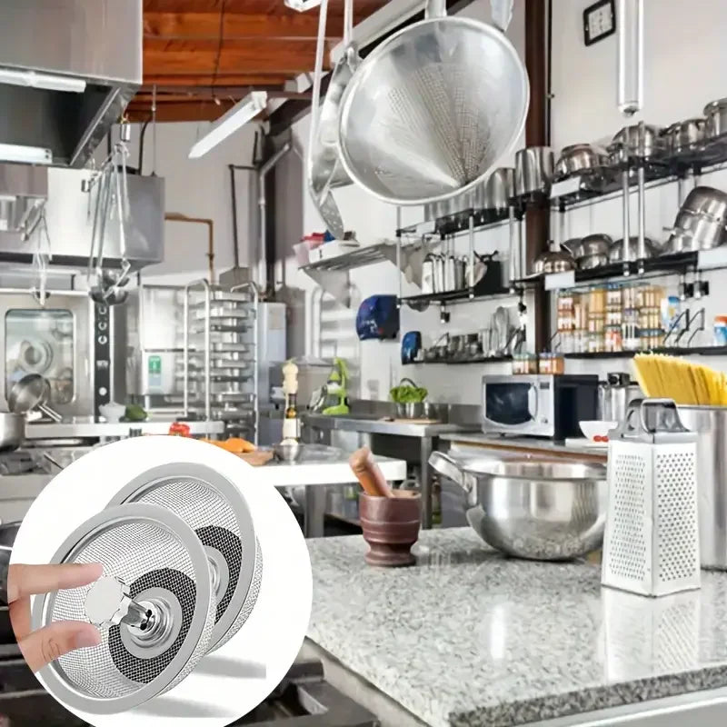 Stainless Steel Kitchen Sink Strainer Set With Handle And Stopper