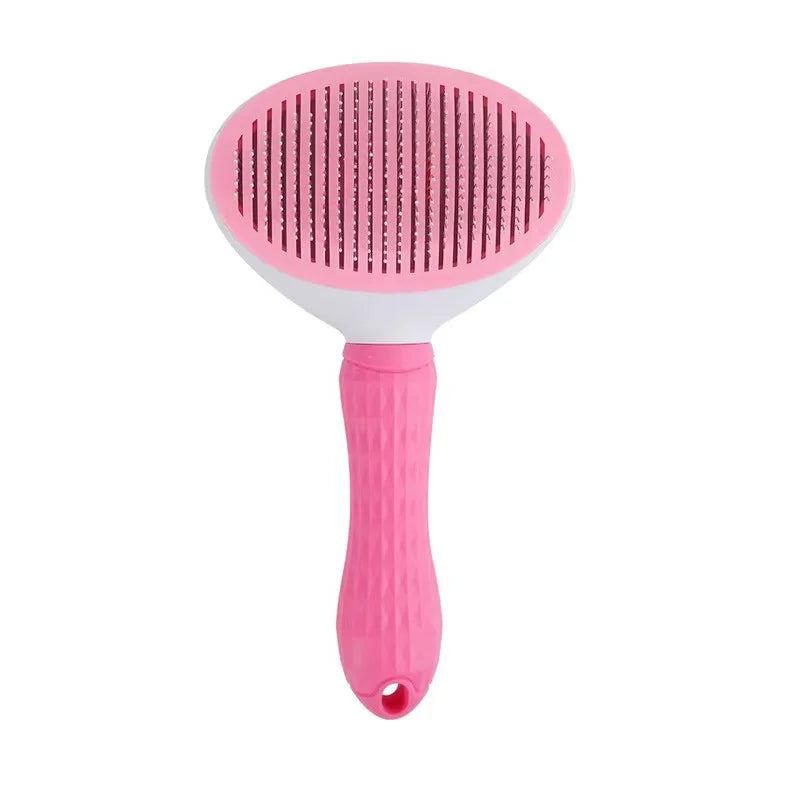 One Button Self Cleaning Slicker Brush For Dog And Cat Grooming