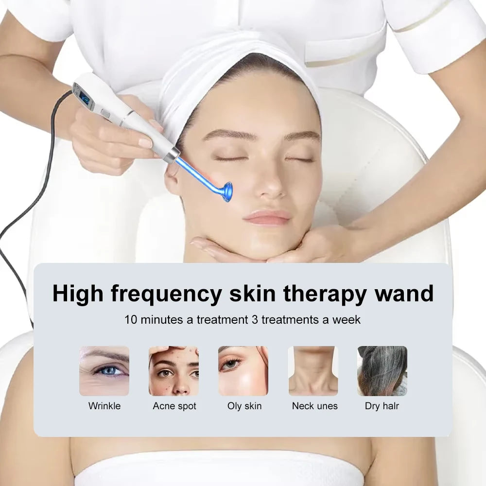 YUET WIN High Frequency Electrode Wand For Acne Spot Treatment