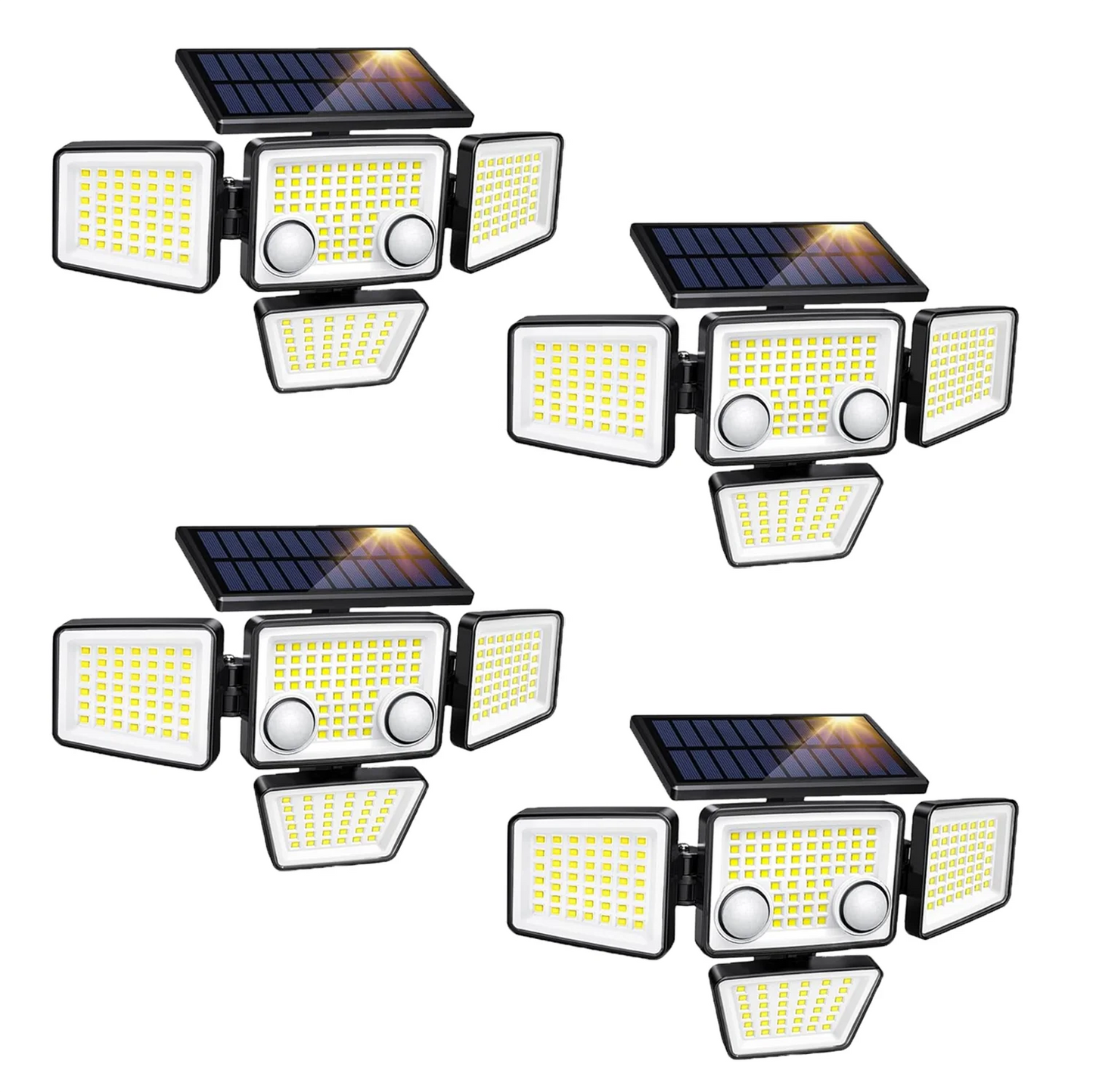 SZRSTH Solar Outdoor Lights 3000LM LED Motion Sensor Flood Security