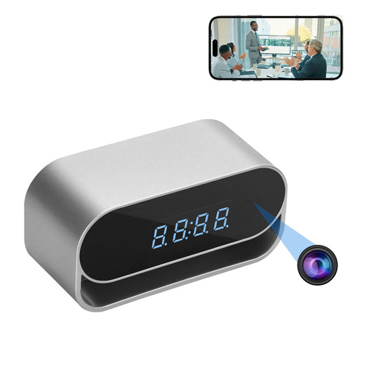 Ouvis 4K Wireless Surveillance Camera Clock With Motion Detection
