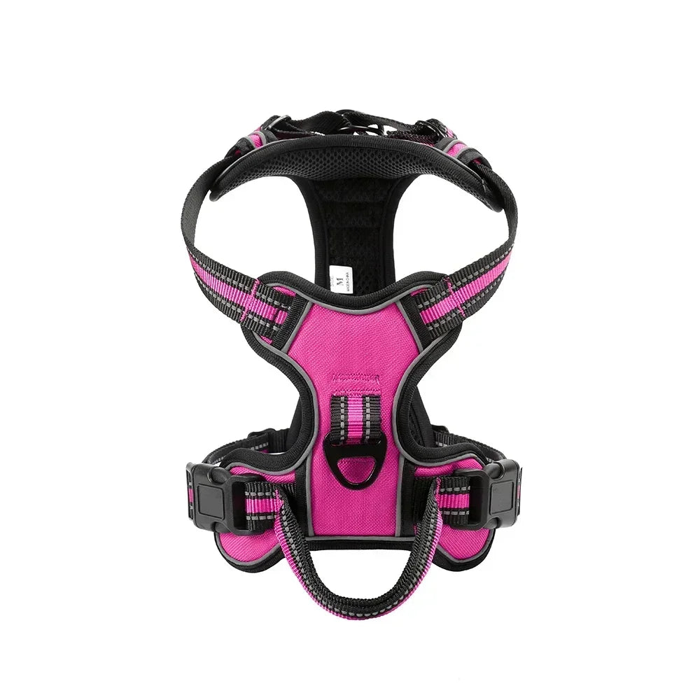 Nylon Reflective Adjustable Dog Harness Vest No Pull For Dogs